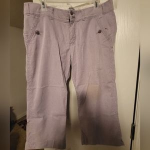 American Eagle Purple/White Capri Sz 12